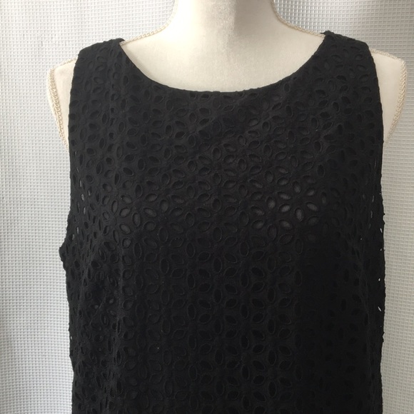 Ann Taylor LOFT Black Dress with Pleated Bottom - Picture 2 of 8